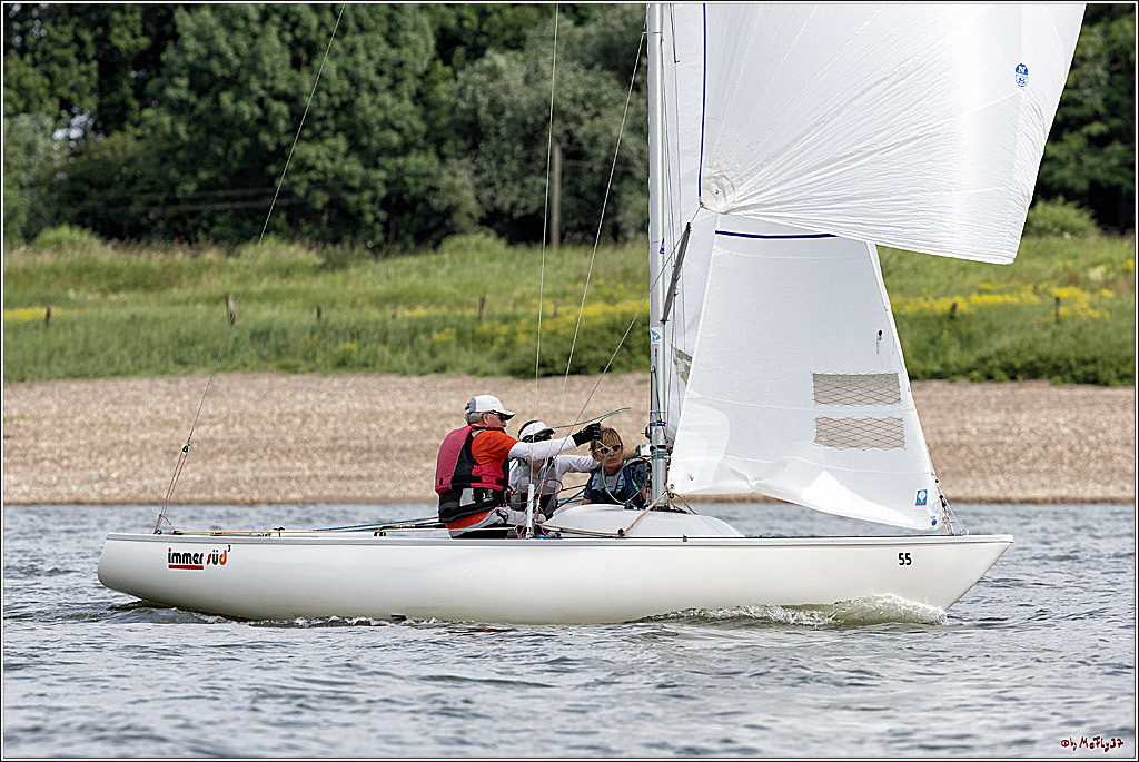 100 Jahre Rheinwoche 2022 - 2. Wettfahrt  Hitdorf - Duesseldorf, 03.06.2022,